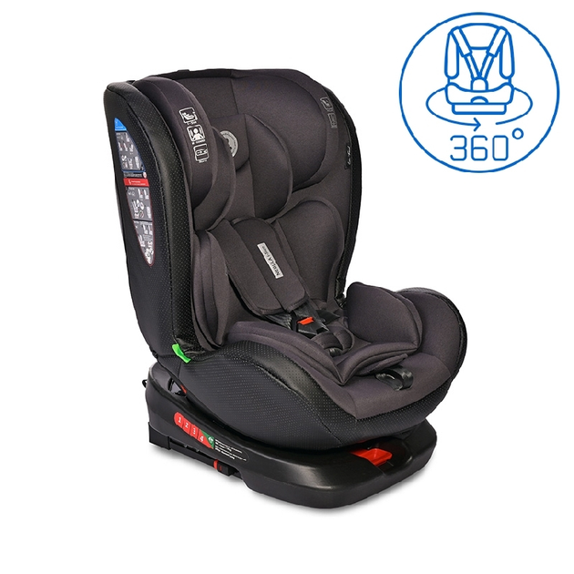 Автокресло-ребордер детское Lorelli Nebula Isofix i-Size 0-36 kg Black - изображение 1