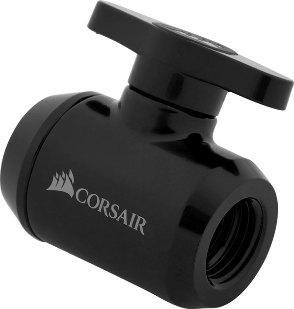 Zawór kulowy Corsair Hydro X Series XF Ball Valve Black (CX-9055019-WW) - obraz 1