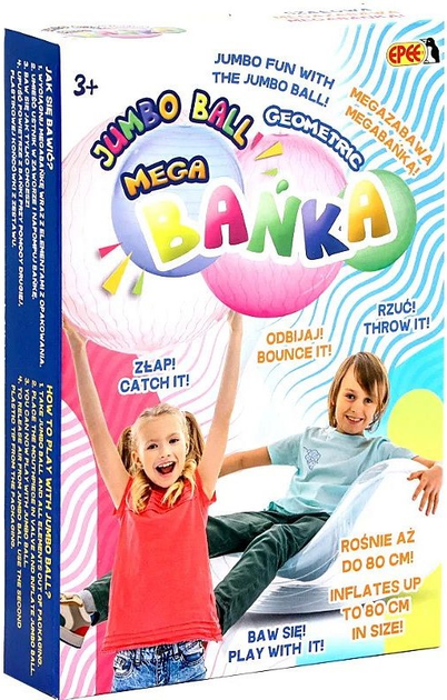 Mega Bańka Epee Jumbo Ball Geometric Limonka (8591945093490) - obraz 2