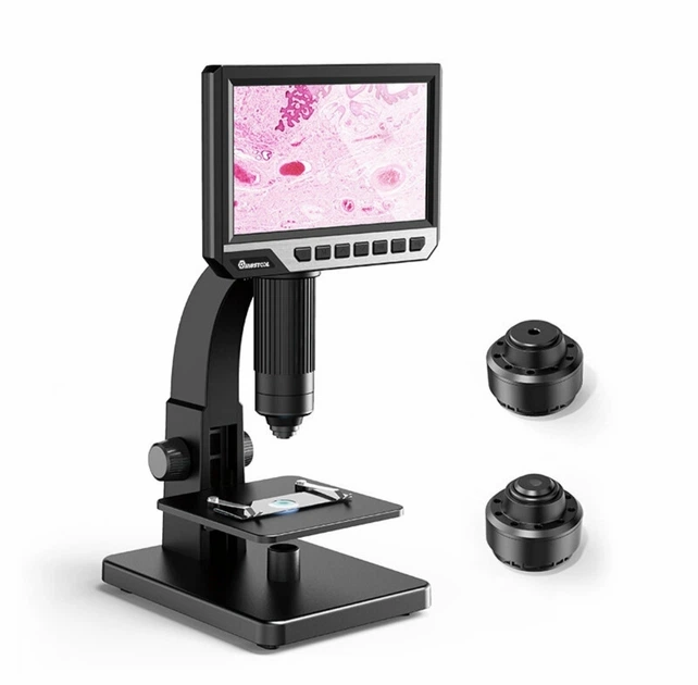 Оптико-цифровой микроскоп MUSTOOL MT315 12MP 2000X с IPS HD экраном 7 дюймов с 2 сменными объективами и съемным аккумулятором 2600mah формата 18650 - изображение 2