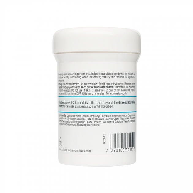 Живильний крем з женьшенем для нормальної та сухої шкіри Christina Ginseng Nourishing Cream 250 мл - Фото 2 Живильний крем з женьшенем для нормальної та сухої шкіри Christina Ginseng Nourishing Cream 250 мл - изображение 2