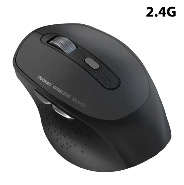 Беспроводная компьютерная мышь с 2.4G и 1600 DPI, бесшумная, черная (92170467) - изображение 1
