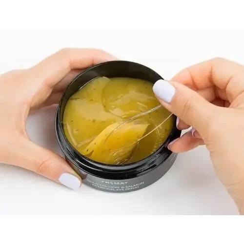 Патчи с экстрактом золотого кокона и икры лосося Trimay Gold Cocoon & Salmon Hydrogel Eye Patch 60 шт - Фото 4 Патчи с экстрактом золотого кокона и икры лосося Trimay Gold Cocoon & Salmon Hydrogel Eye Patch 60 шт - изображение 4