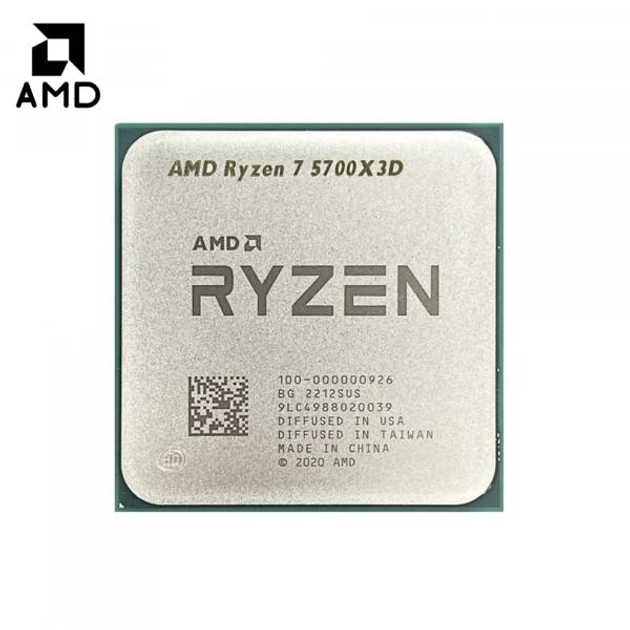 CPU ryzen7 5700x3d Процессор AMD Ryzen 7 5700X3D (3.0 - 4.1 GHz), 8 ЯДЕР, 96MБ