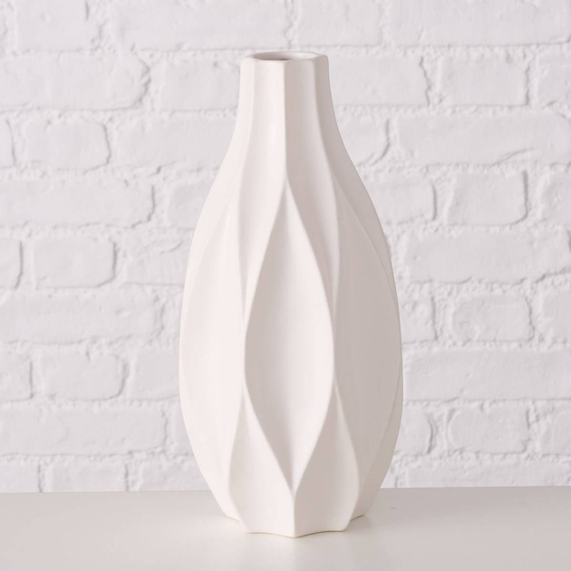 Wazon Boltze Avantika dekoracyjny matowy Biały 30 cm (4066076113484) - obraz 4