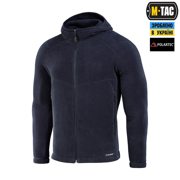 Тактична флісова кофта M-Tac Sprint Fleece Polartec, розмір S, колір Dark Navy Blue - изображение 1