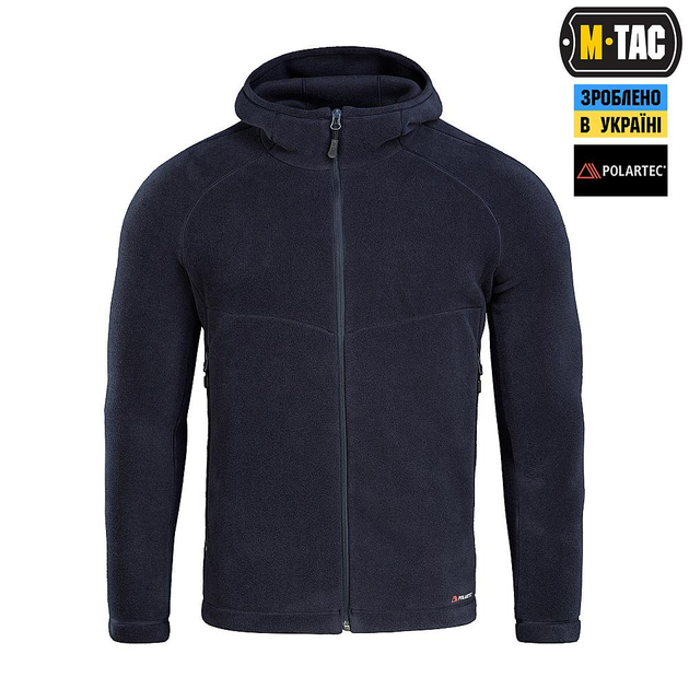 Тактична флісова кофта M-Tac Sprint Fleece Polartec, розмір XL, колір Dark Navy Blue - изображение 2