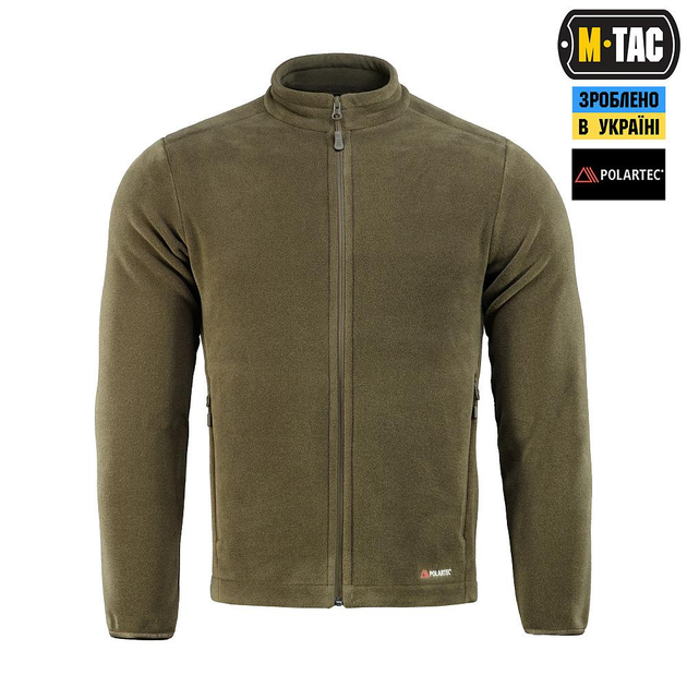 Тактична флісова кофта M-Tac Nord Fleece Polartec, розмір XS, колір Dark Olive - изображение 2