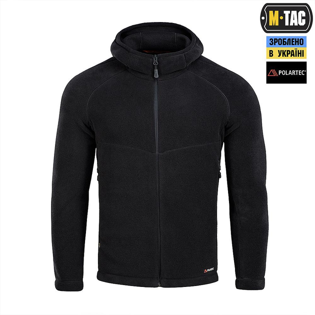 Тактична флісова кофта M-Tac Sprint Fleece Polartec, розмір 3XL, колір Чорний - зображення 2