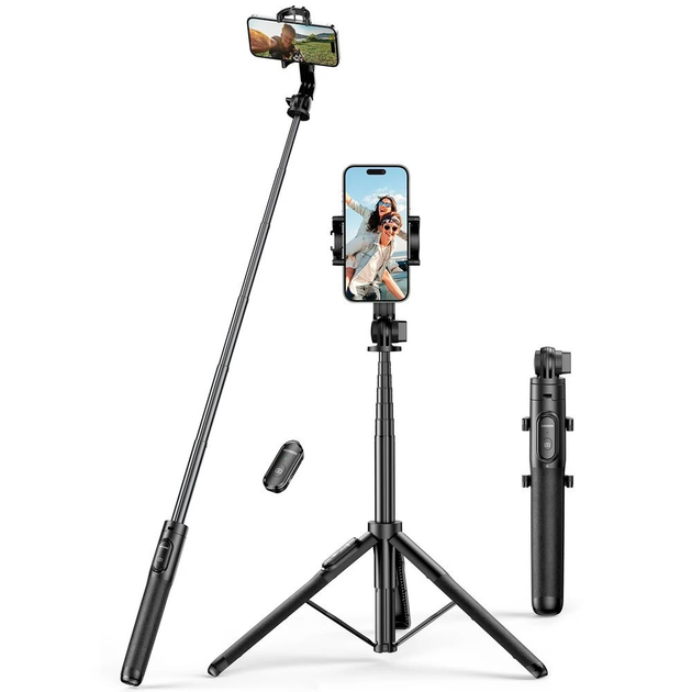 Штатив для селфі UGREEN Selfie stick tripod with bluetooth remote (15062) - Фото 2 Штатив для селфі UGREEN Selfie stick tripod with bluetooth remote (15062) - зображення 2