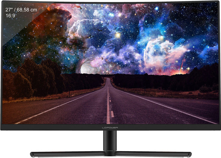 Monitor 27" LC-Power LC-M27-FHD-240-C Black - obraz 1