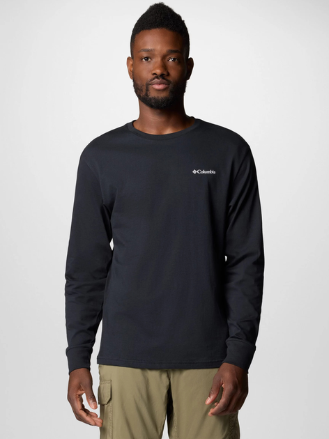 Лонгслів чоловічий Columbia North Cascades Long Sleeve Tee 1834021009 L Чорний (195981686043) - зображення 1