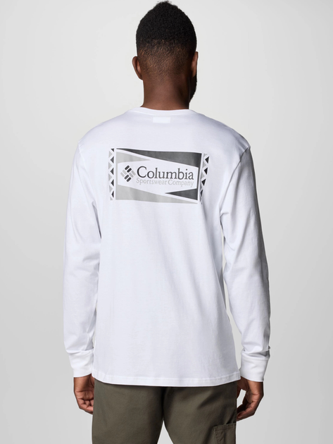 Лонгслів чоловічий Columbia North Cascades Long Sleeve Tee 1834021119 L Білий (195981692020) - зображення 2