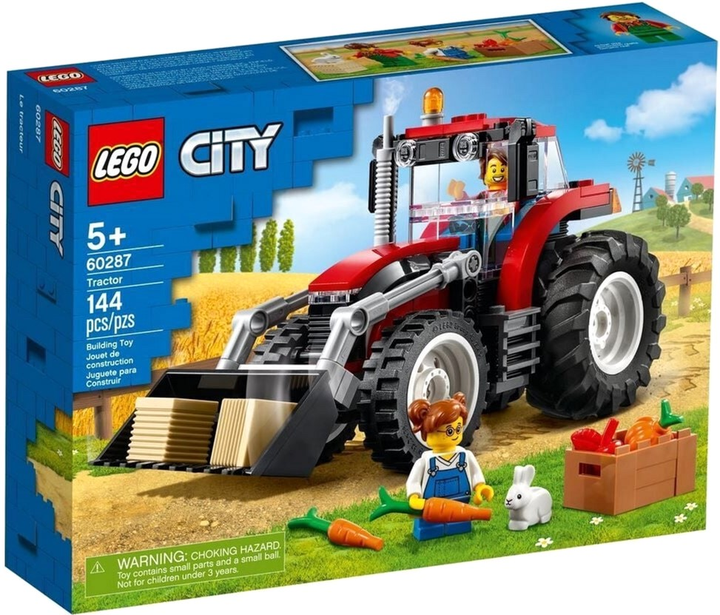 Zestaw klocków LEGO City Klasyczny traktor 144 elementy 6 szt (60287) - obraz 1