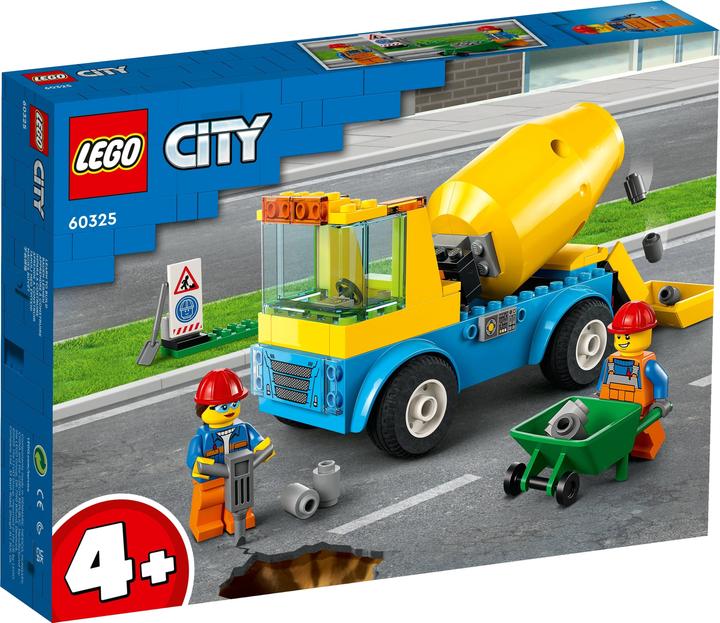 Конструктор LEGO City Бетонозмішувач 85 деталей 8 шт (60325) - зображення 2