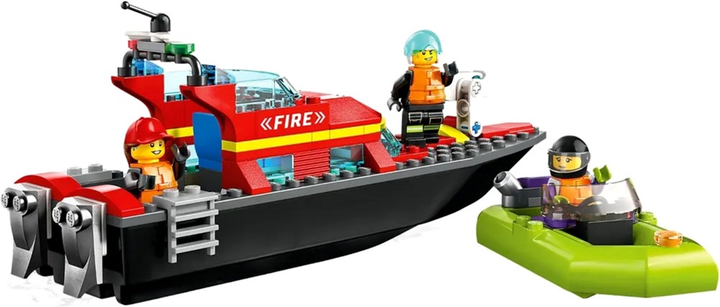 Конструктор LEGO City Пожежний катер 144 деталі 6 шт (60373) - зображення 4