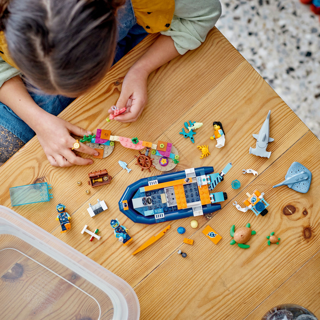 Конструктор LEGO City Водолазний катер дослідника 182 деталі 3 шт (60377) - зображення 7