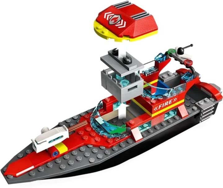 Конструктор LEGO City Пожежний катер 144 деталі 6 шт (60373) - зображення 8