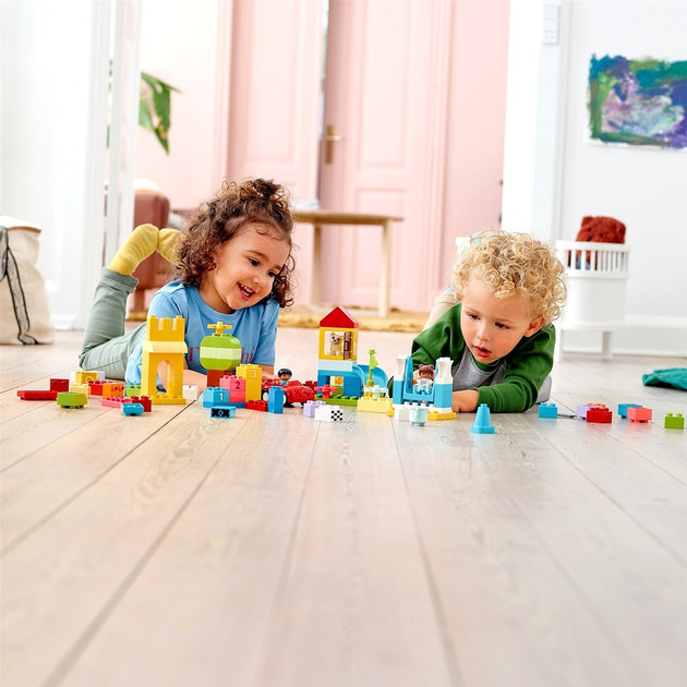 Zestaw klocków LEGO Duplo Deluxe 85 elementów Pudełko z klockami 2 szt (10914) - obraz 11