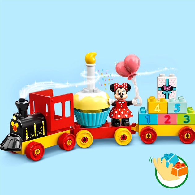 Zestaw klocków LEGO Duplo Myszkowy pociąg na przyjęcie urodzinowe 22 elementy 4 szt (10941) - obraz 6