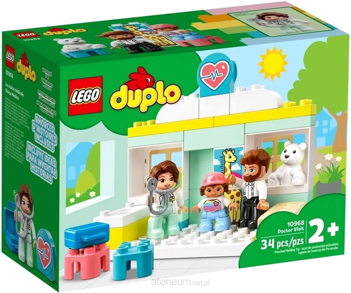 Zestaw klocków LEGO Duplo Wizyta u lekarza 34 elementy 3 szt (10968) - obraz 1