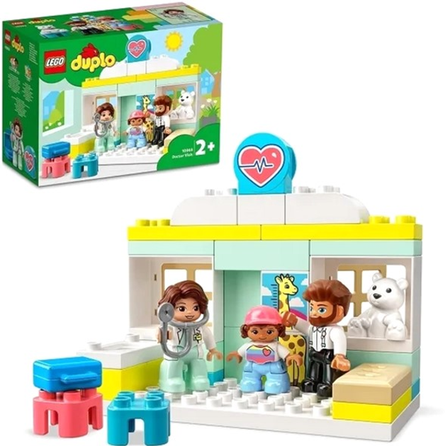 Zestaw klocków LEGO Duplo Wizyta u lekarza 34 elementy 3 szt (10968) - obraz 2