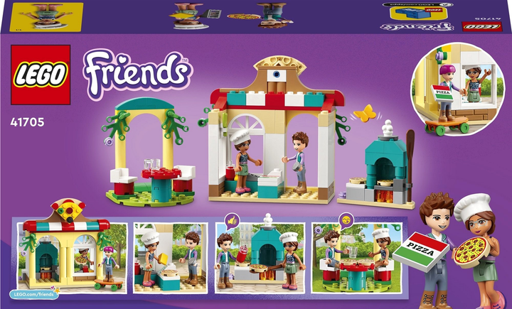 Zestaw klocków LEGO Friends Pizzeria w Heartlake 144 elementy 4 szt (41705) - obraz 2