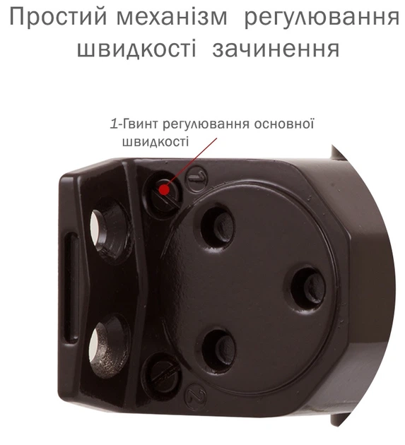 Доводчик накладной RYOBI 2550 DS-2550P BC PRL_HO_ARM EN_1-3 до 60 кг 950 мм Dark Bronze (RYO7000005116) - Фото 6 Доводчик накладной RYOBI 2550 DS-2550P BC PRL_HO_ARM EN_1-3 до 60 кг 950 мм Dark Bronze (RYO7000005116) - изображение 6