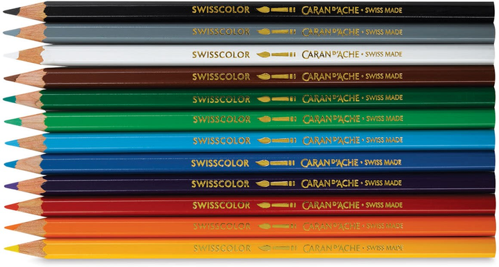 Zestaw akwarelowych ołówków Caran d'Ache Swisscolor 12 szt (7630002343268) - obraz 2