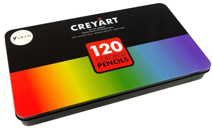 Zestaw kolorowych ołówków Lean toys Creyart 120 szt (5905679076705) - obraz 1