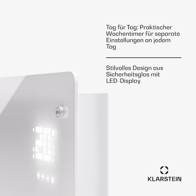 Одинарный конвекционный обогреватель напольный Klarstein Bornholm Smart 2500 Вт - изображение 4