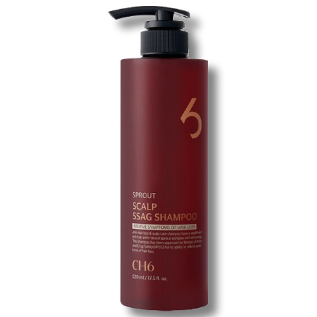Шампунь від випадіння волосся CH6 Scalp Ssag Shampoo 520ml - Фото 1 Шампунь від випадіння волосся CH6 Scalp Ssag Shampoo 520ml - изображение 1