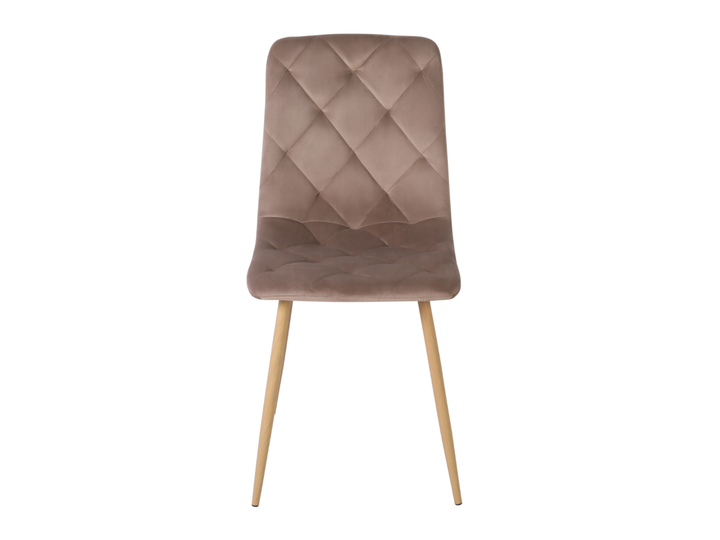 Стілець для кухні N-41 Vetro Mebel Капучино/Дуб (метал/тканина велюр) (N-41-cappuccino-velur/oak) - зображення 5