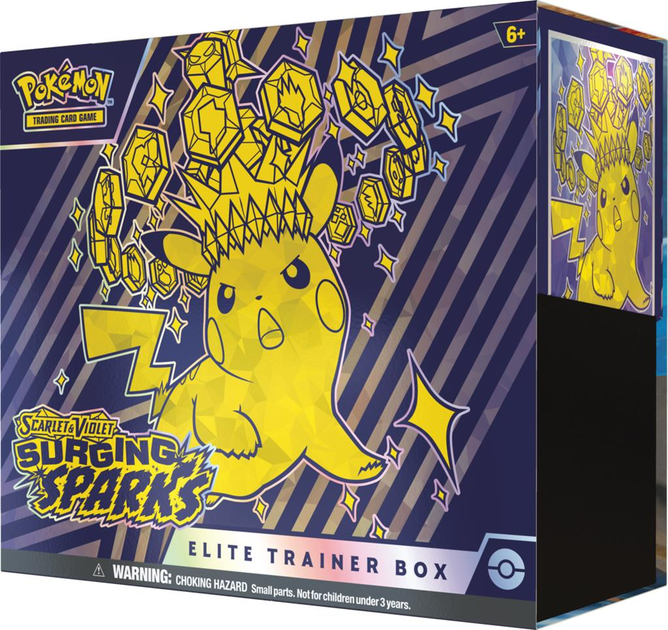 Доповнення Rebel Pokémon TCG: Scarlet & Violet - Surging Sparks - Elite Trainer Box (820650859526) - зображення 1