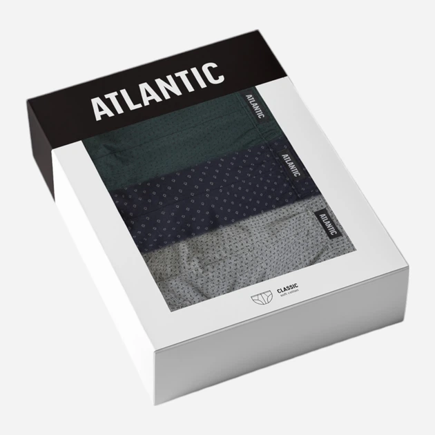 Набір трусів сліпів чоловічих бавовняних Atlantic 3MP-179 SZM/CZA/SZG M 3 шт Сірий/Чорний/Зелений (5903351386340) - Фото 5 Набір трусів сліпів чоловічих бавовняних Atlantic 3MP-179 SZM/CZA/SZG M 3 шт Сірий/Чорний/Зелений (5903351386340) - зображення 5