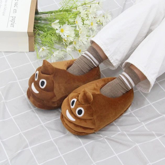 Тапочки кигуруми какашки Kigurumi Домашние Коричневые Плюшевые Тканевые Для Девочек 35-41 (3019) - изображение 2