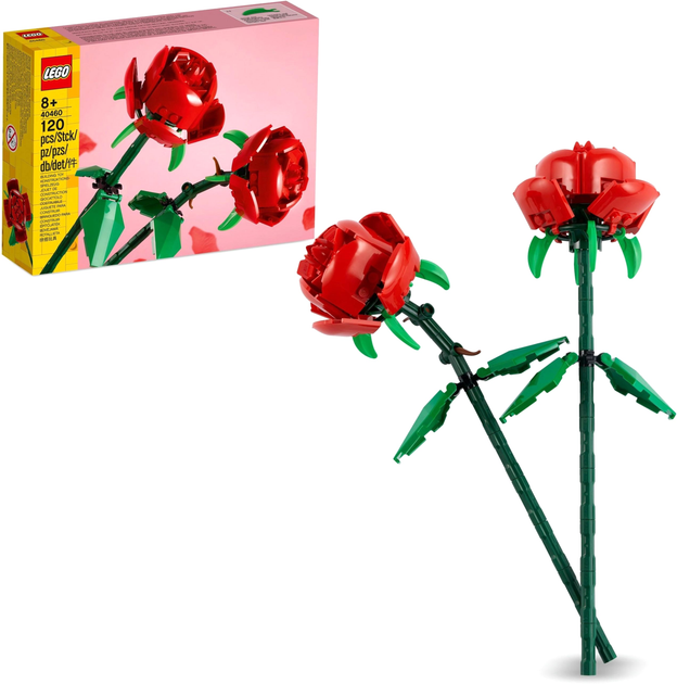 Zestaw klocków LEGO Merchandise Róże 120 elementów 4 szt (40460) - obraz 3