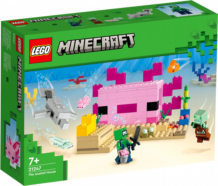 Конструктор LEGO Minecraft Будинок Аксолотля 242 деталі 3 шт (21247) - зображення 1