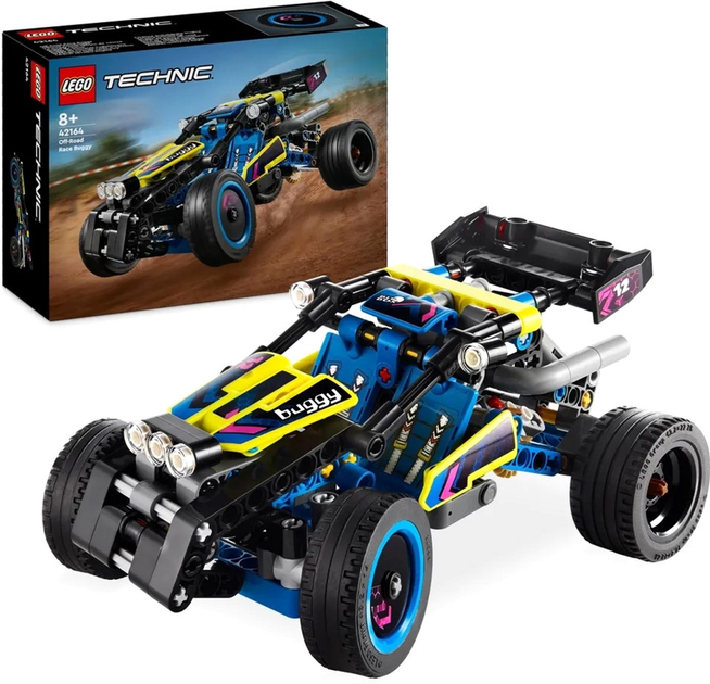 Zestaw klocków LEGO Technics Race Buggi Off Road 219 elementów 4 szt (42164) - obraz 2