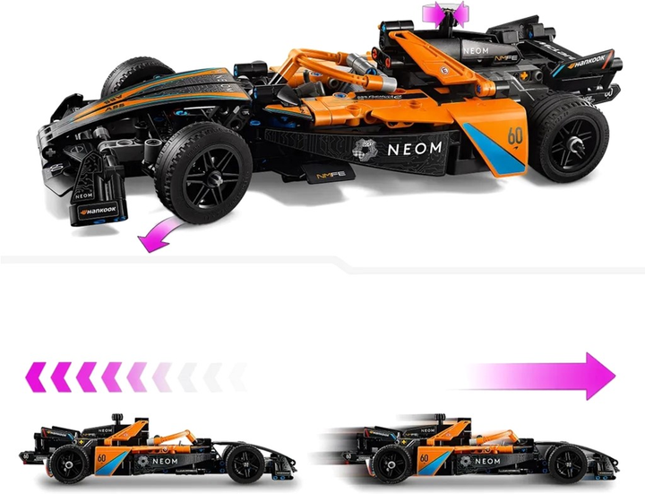 Конструктор LEGO Technic Neom McLaren Formula E Team 452 деталі 4 шт (42169) - зображення 6