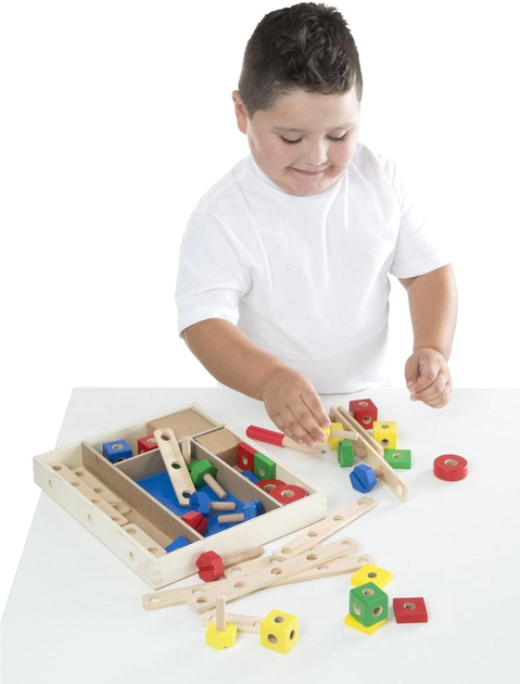 Klocki drewniane Melissa & Doug Constructie in Houten Kist (0000772151511) - obraz 2