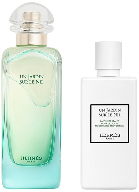 Zestaw unisex Hermes Un Jardin Sur Le Nil Woda toaletowa 100 ml + Balsam do ciała 80 ml (3346130433811) - obraz 2