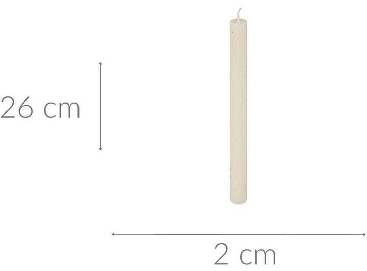 Świeczka Atmosphera Demi 26 cm Biała (3560232661228) - obraz 5
