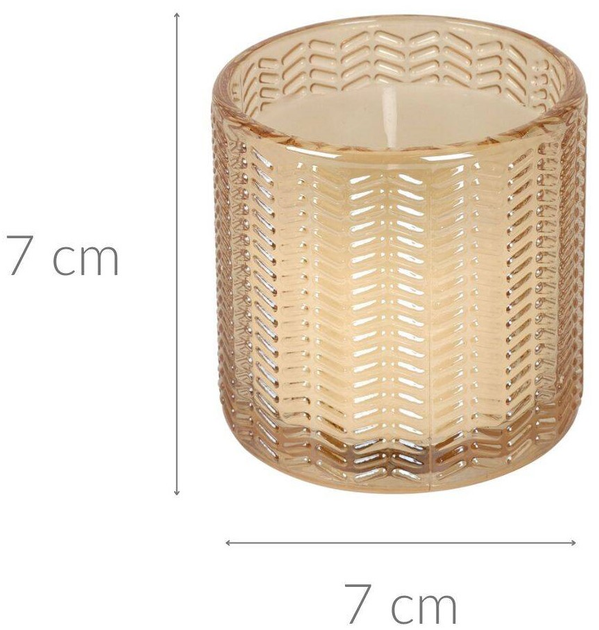 Świeczka Home Styling Collection w szkle 7 cm Beżowa (5902973437959) - obraz 2