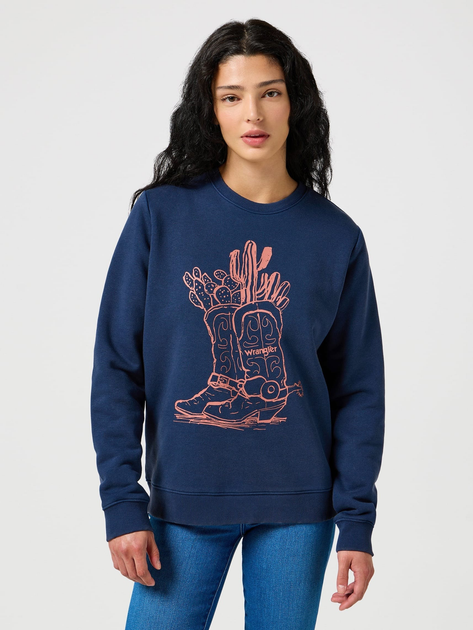 Світшот жіночий Wrangler 112356627 XL Темно-синій від Rozetka на платформі USKIDKA Акція на Світшот жіночий Wrangler 112356627 XL Темно-синій від Rozetka
