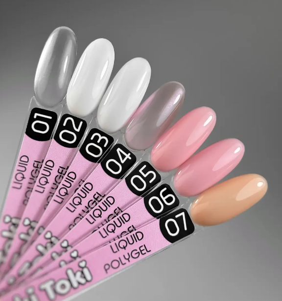 Жидкий полигель Liquid Polygel Toki-Toki №07 бежевый 5 мл - изображение 2