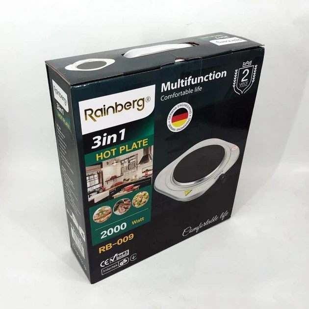 Электроплита бытовая электрическая Rainberg RB-009 2000Вт 1 конфорка - изображение 5