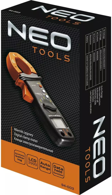 Затискний мультиметр NEO Tools 94-003 (5907558407662) - зображення 3