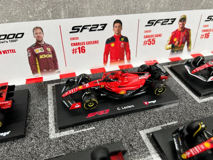 Набір Колекційних Моделей Bburago F1 Set 6 шт. Ferrari 1/43