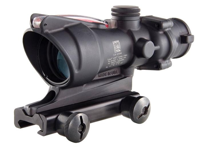 Прицел оптический TRIJICON ACOG 4x32 Dual Illuminated Red Chevron BAC NS - изображение 1